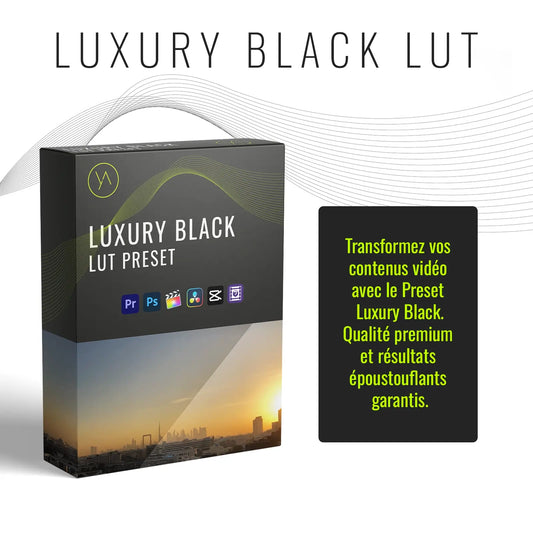 Luxury Black LUT Preset Vidéo - vazy Creator (1)