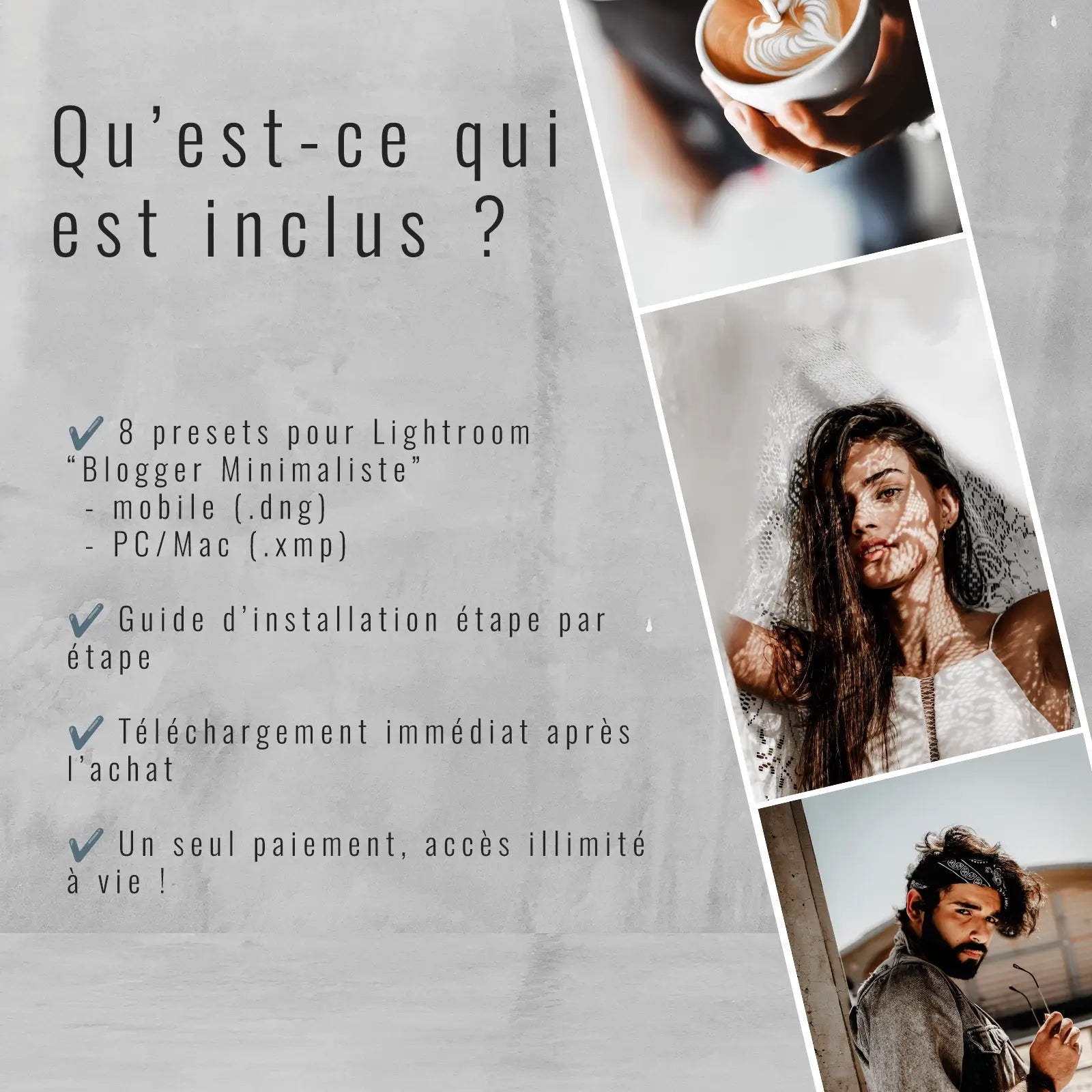 Blogger Minimaliste - Presets Lightroom PC/Mac & Mobiles - vazy Creator (3)